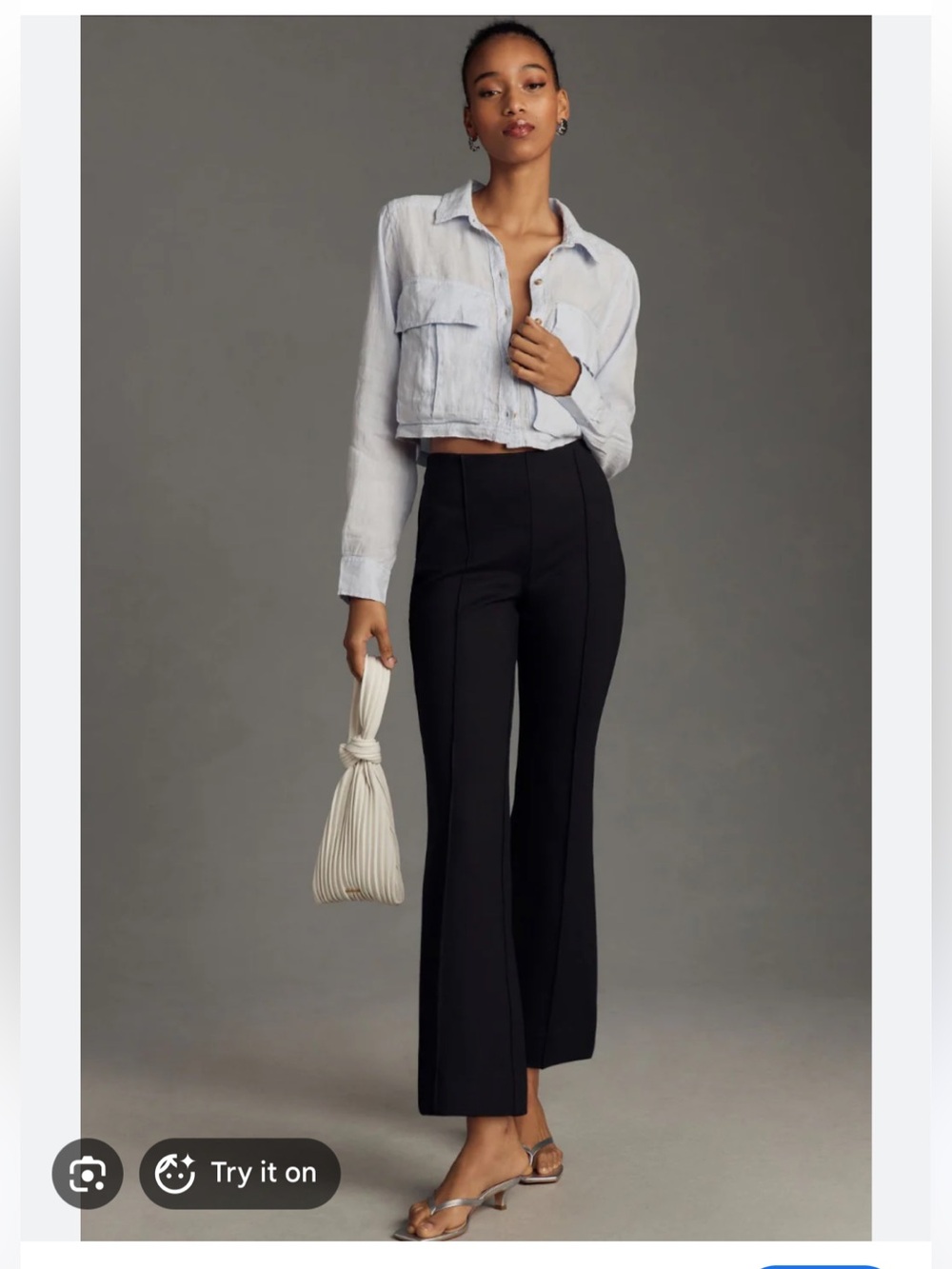 Maeve The Margot Black Kick Flare Ponte Pants - Picture 1 of 7